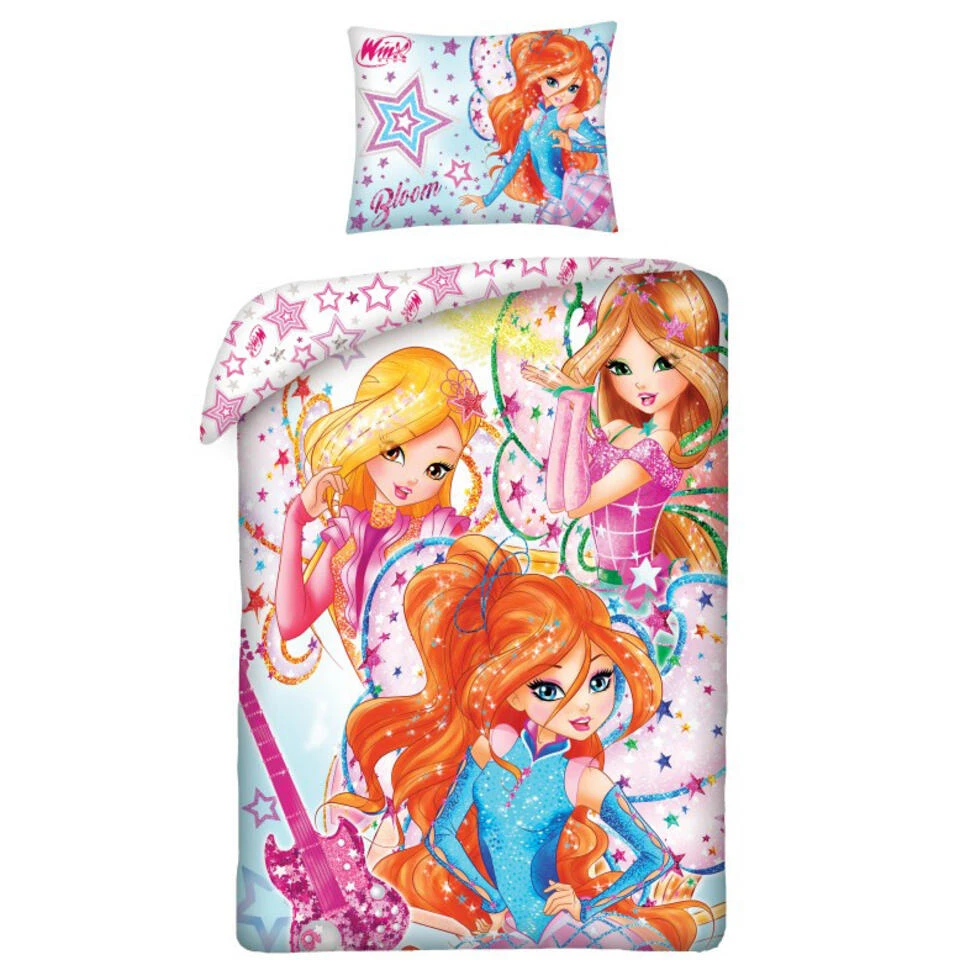 Winx Club Dekbedovertrek Bloom- Eenpersoons - 140 X 200 Cm - Katoen 3 Winx Club Dekbedovertrek Bloom- Eenpersoons - 140 X 200 Cm - Katoen