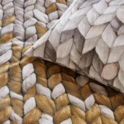 Ariadne At Home Dekbedovertrek Warmly Oker-260x200/220 -Leen Bakker Winkel 1000045148 0103