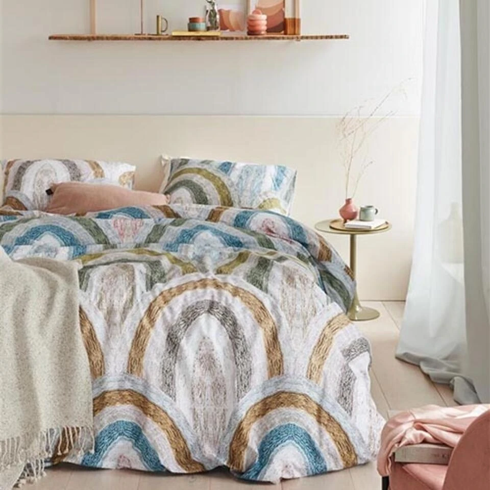 Ariadne At Home Dekbedovertrek Rainbow Brights-2-persoons (200 X 200/220 Cm) 6 Ariadne At Home Dekbedovertrek Rainbow Brights-2-persoons (200 X 200/220 Cm) - Afbeelding 4