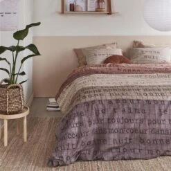 Ariadne At Home Dekbedovertrek Checks Naturel-Lits-jumeaux (240 X 200/220 Cm) -Leen Bakker Winkel 1000045167 0102