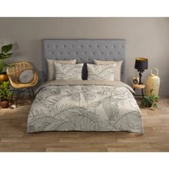 Good Morning Dekbedovertrek "Sym" - Zand - (140x220 Cm) -Leen Bakker Winkel 1000045501 0101