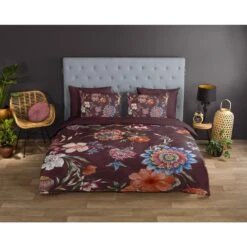 Good Morning Dekbedovertrek "Madelief" - Bordeaux - (240x220 Cm) 7 Good Morning Dekbedovertrek "Madelief" - Bordeaux - (240x220 Cm) -Leen Bakker Winkel 1000045517 0101