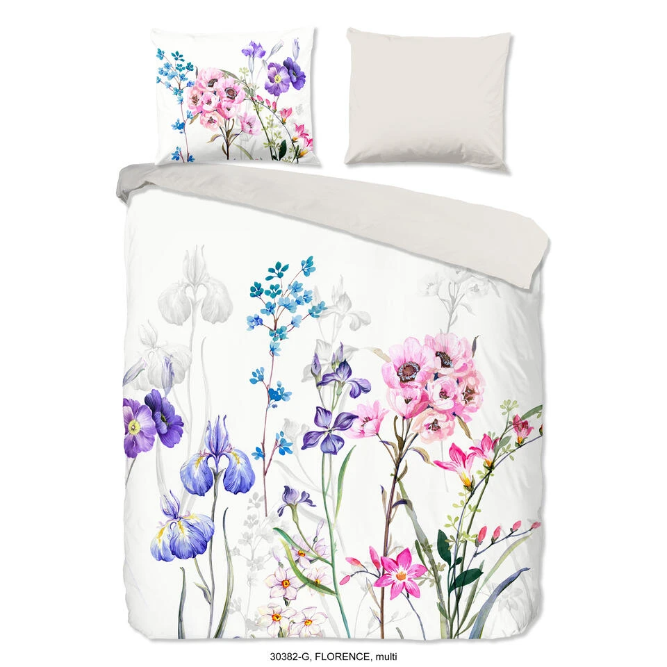 Good Morning Dekbedovertrek "Florence" - Wit - (240x220 Cm) 3 Good Morning Dekbedovertrek "Florence" - Wit - (240x220 Cm)