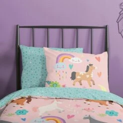 Good Morning Dekbedovertrek "Horses" - Multi - (120x150 Cm) -Leen Bakker Winkel 1000045568 0102