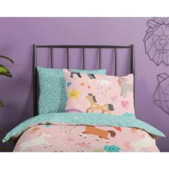 Good Morning Dekbedovertrek "Horses" - Multi - (120x150 Cm) -Leen Bakker Winkel 1000045568 0110
