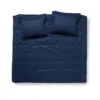 Damai Dekbedovertrek Katoen-satijn - 240 X 240/220cm - Blauw Gestreept -Leen Bakker Winkel 1000051415