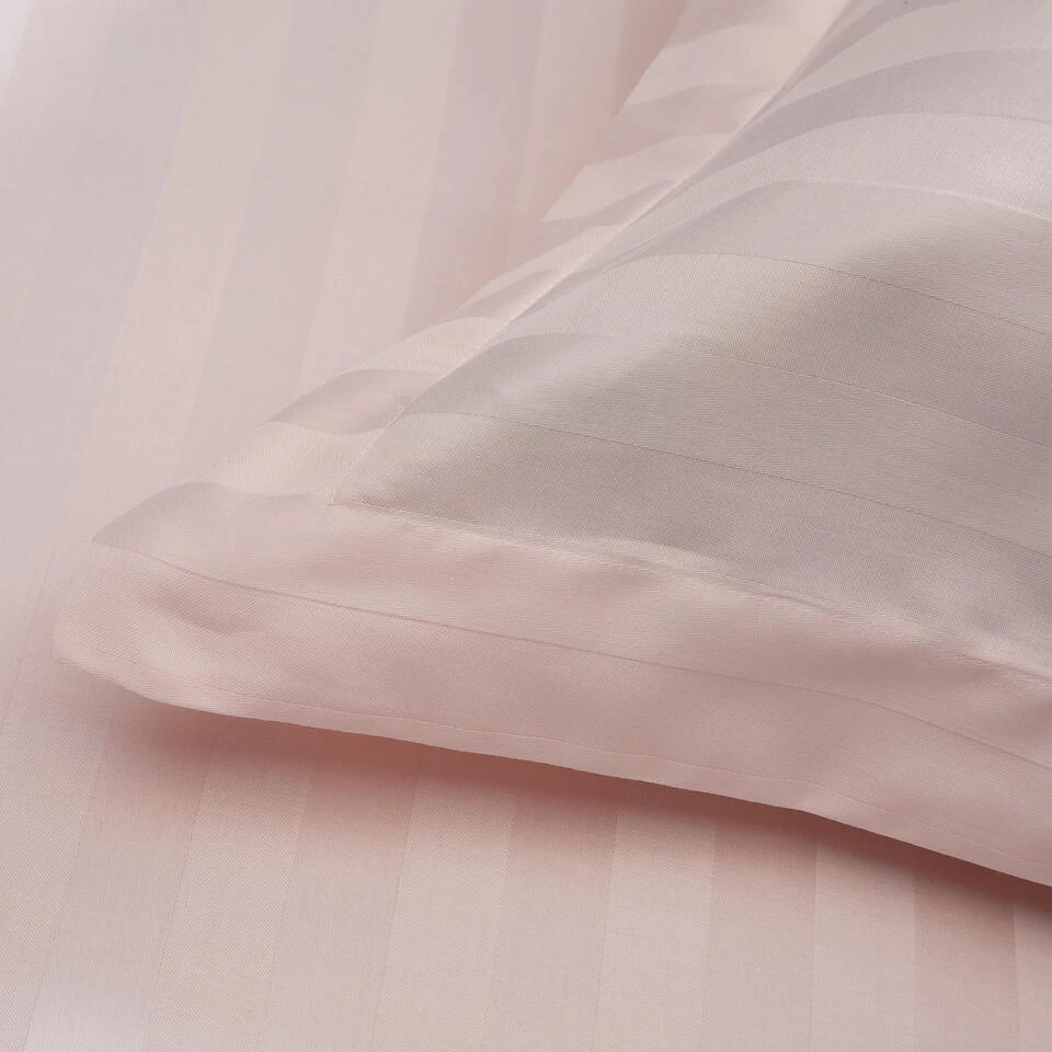 Damai Dekbedovertrek Katoen-satijn - 260x260/220cm - Roze 5 Damai Dekbedovertrek Katoen-satijn - 260x260/220cm - Roze - Afbeelding 3