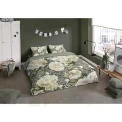 Pure Dekbedovertrek "Joy" - Groen - (200x220 Cm) -Leen Bakker Winkel 1000051954 0101
