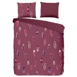 Pure Dekbedovertrek "Cos" - Bordeaux - (240x220 Cm)