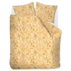 Ariadne At Home Dekbedovertrek Botanical Okergeel-2-persoons (200 X 200/220 Cm)