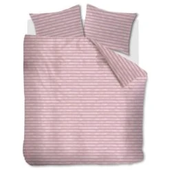 Ariadne At Home Dekbedovertrek Knit Stripes Lila-2-persoons (200 X 200/220 Cm)