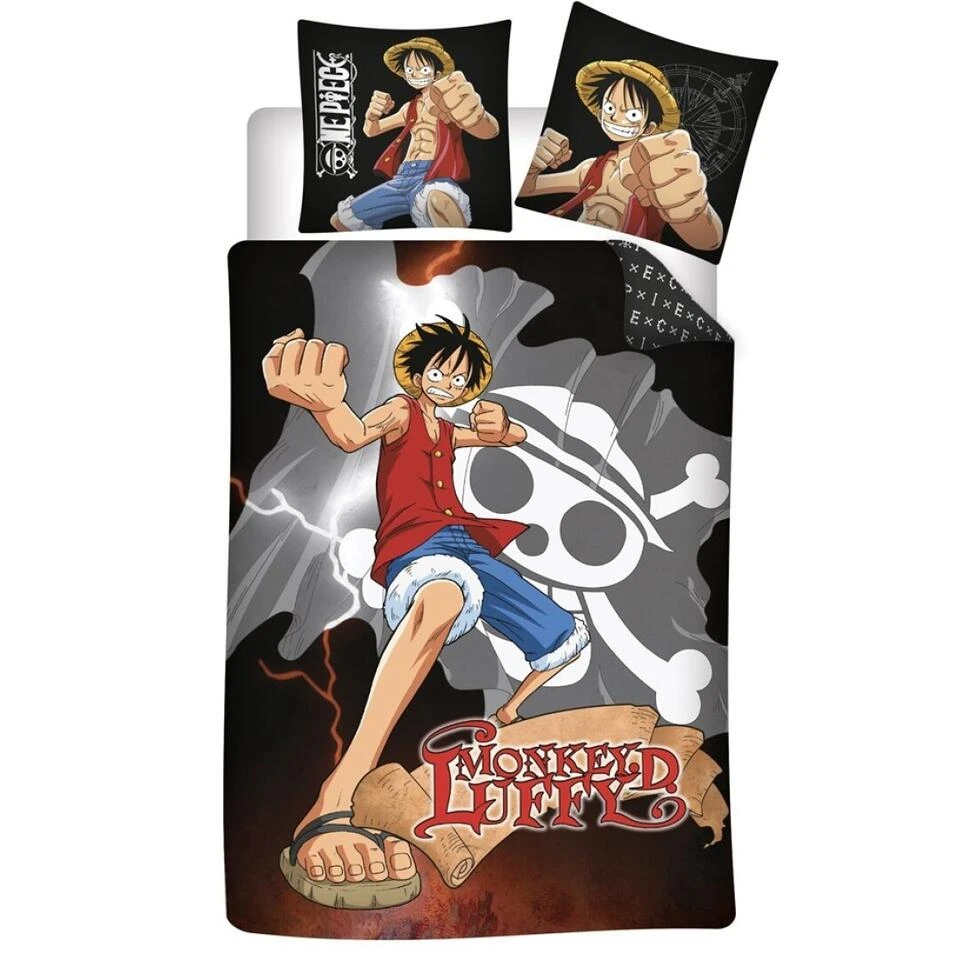 One Piece Dekbedovertrek Monkey D. Luffy - Eenpersoons - 140 X 200 Cm - Katoen 3 One Piece Dekbedovertrek Monkey D. Luffy - Eenpersoons - 140 X 200 Cm - Katoen
