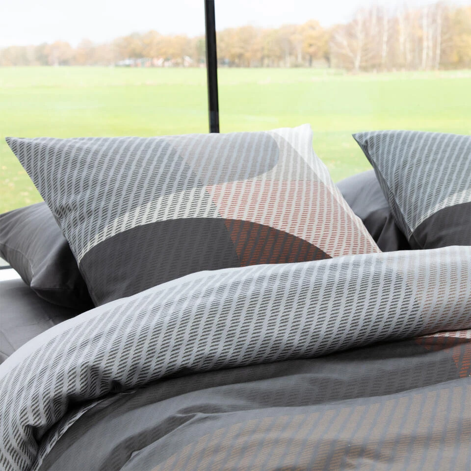 Damai Dekbedovertrek Moore - Satijn - 260x200/220 Cm - Basalt 5 Damai Dekbedovertrek Moore - Satijn - 260x200/220 Cm - Basalt - Afbeelding 3