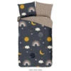 Good Morning Dekbedovertrek "Space" - Antraciet - (140x220 Cm) -Leen Bakker Winkel 1000054463