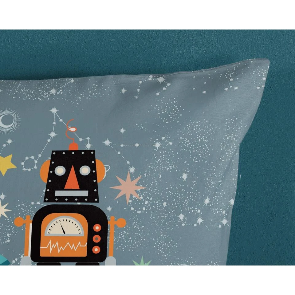 Good Morning Dekbedovertrek "Spacemen" - Grijs - (140x220 Cm) 6 Good Morning Dekbedovertrek "Spacemen" - Grijs - (140x220 Cm) - Afbeelding 4