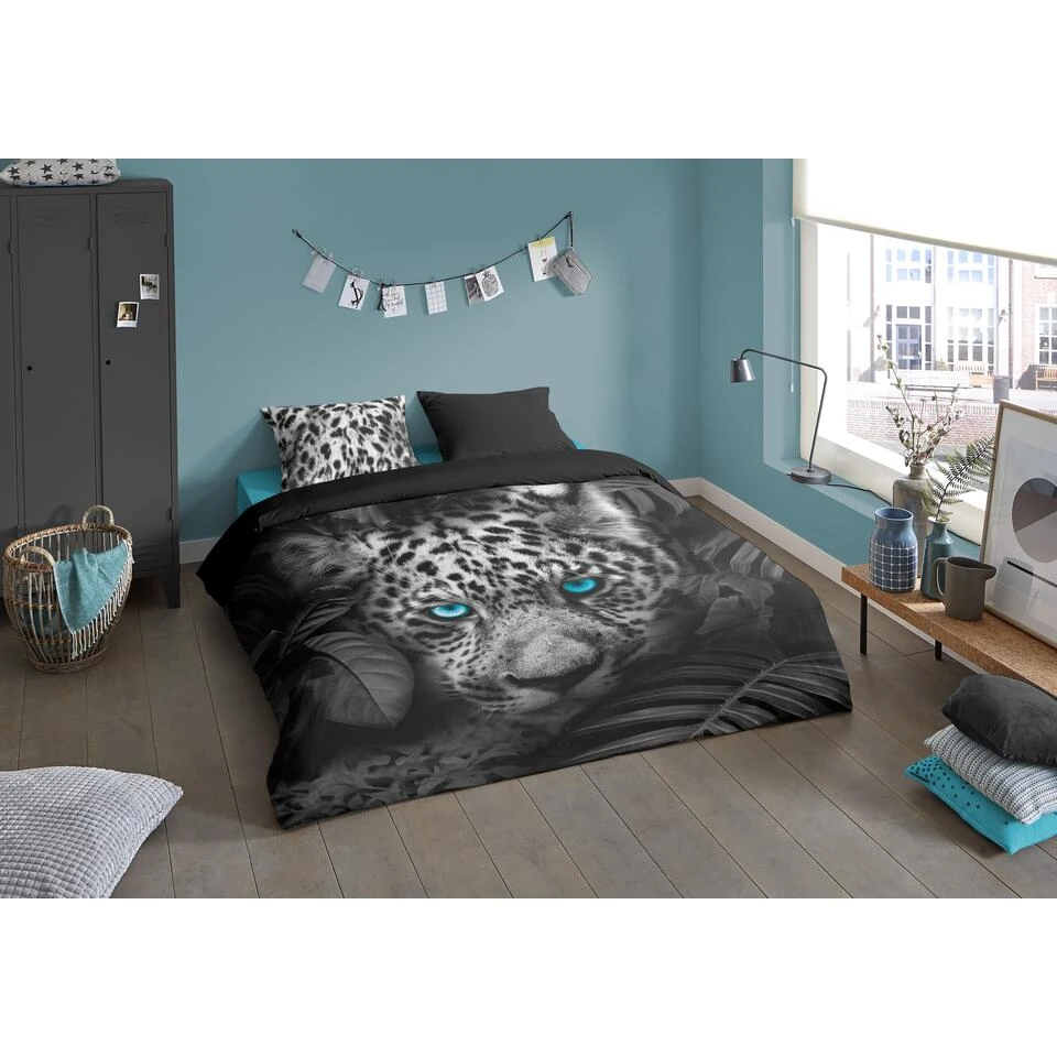 Pure Dekbedovertrek "Blue Eyes" - Antraciet - (200x220 Cm) 4 Pure Dekbedovertrek "Blue Eyes" - Antraciet - (200x220 Cm) - Afbeelding 2