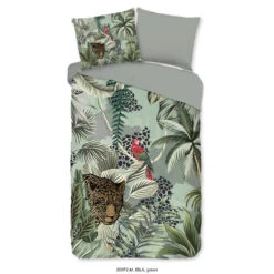 Pure Dekbedovertrek "Isla" - Groen - (140x220 Cm)