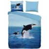 Pure Dekbedovertrek "Orca" - Blauw - (140x220 Cm)