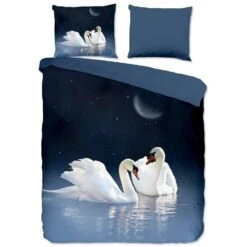 Pure Dekbedovertrek "Share" - Blauw - (140x220 Cm)