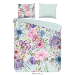 Pure Dekbedovertrek "Lucy" - Aqua - (200x220 Cm)