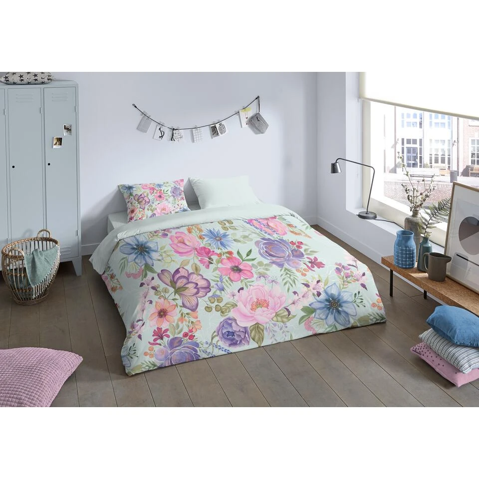 Pure Dekbedovertrek "Lucy" - Aqua - (240x220 Cm) 4 Pure Dekbedovertrek "Lucy" - Aqua - (240x220 Cm) - Afbeelding 2