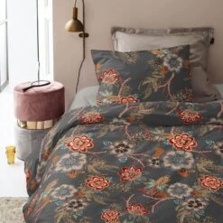 Cinderella Melanie - Dekbedovertrek - Katoen - 200x200/220 Cm - Anthracite -Leen Bakker Winkel 1000055038 0103