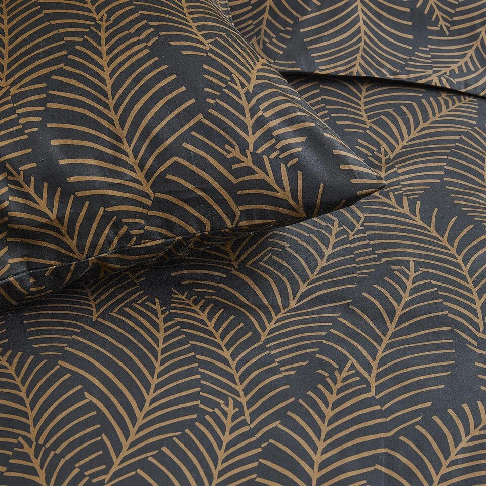 Damai Bellezza - Dekbedovertrek - Satijn - 140x200/220 Cm - Off Black 5 Damai Bellezza - Dekbedovertrek - Satijn - 140x200/220 Cm - Off Black - Afbeelding 3