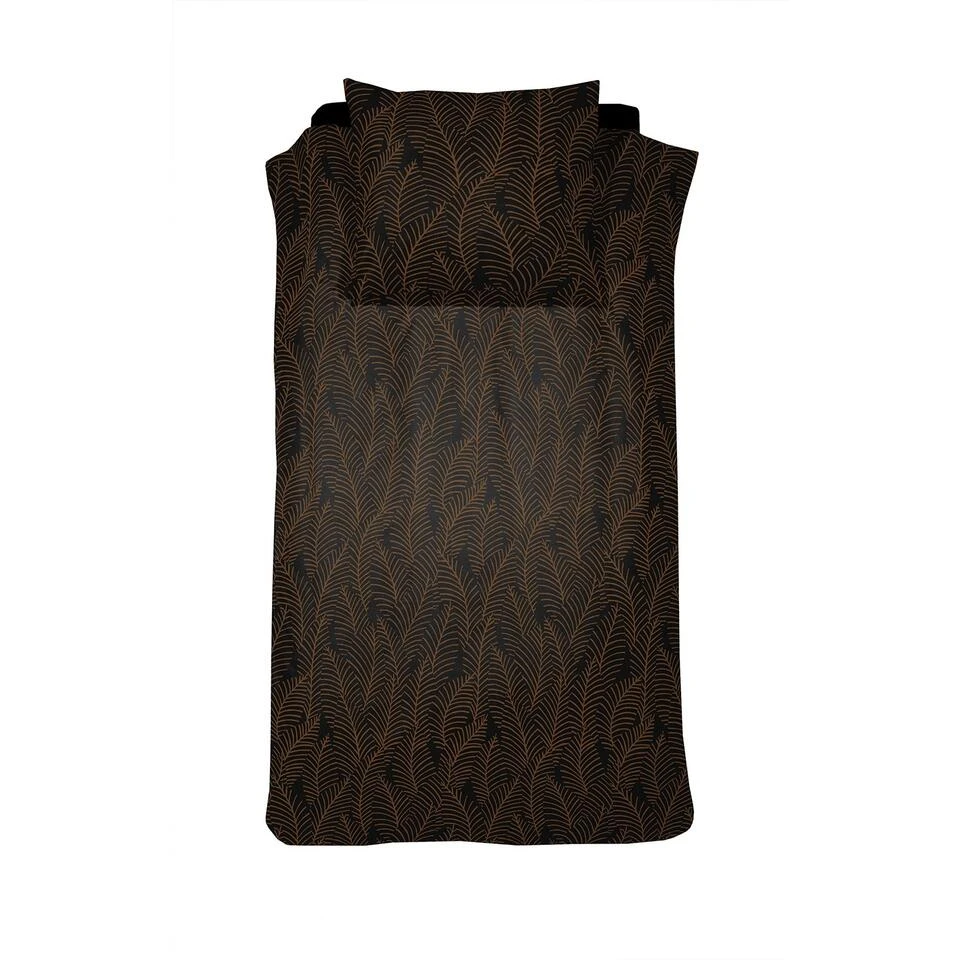 Damai Bellezza - Dekbedovertrek - Satijn - 140x200/220 Cm - Off Black 3 Damai Bellezza - Dekbedovertrek - Satijn - 140x200/220 Cm - Off Black