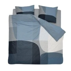 Damai Moore - Dekbedovertrek - Satijn - 260x200/220 Cm - Midnight Blue