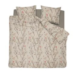 Cinderella Myrtle - Dekbedovertrek - Satijn - 200x200/220 Cm - Sand