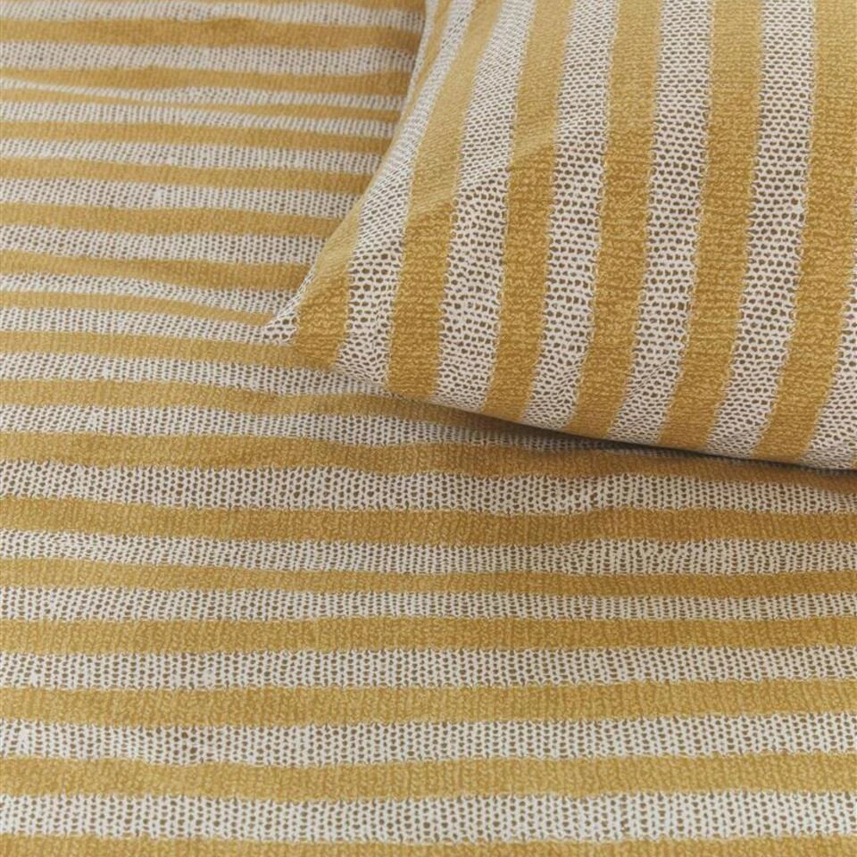 Ariadne At Home Dekbedovertrek Knit Stripes Yellow-1-persoons (140 X 200/220 Cm) 4 Ariadne At Home Dekbedovertrek Knit Stripes Yellow-1-persoons (140 X 200/220 Cm) - Afbeelding 2
