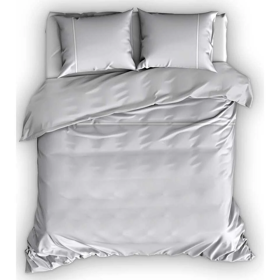Romanette Flanellen Dekbedovertrek Duchesse Zilver/Wit-140 X 200/220 Cm 3 Romanette Flanellen Dekbedovertrek Duchesse Zilver/Wit-140 X 200/220 Cm
