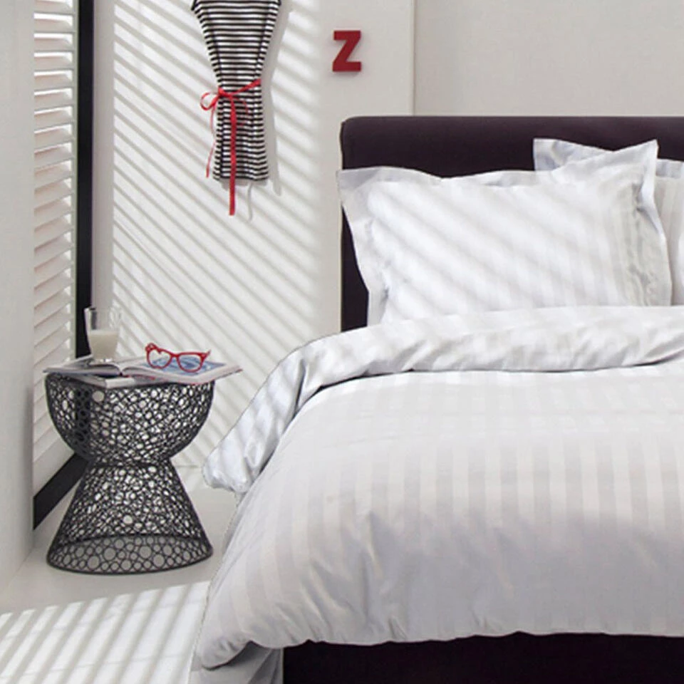 Dekbedovertrek Damai Linea White Satijn-240x200/220 6 Dekbedovertrek Damai Linea White Satijn-240x200/220 - Afbeelding 4