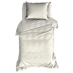 Satin D'Or Dekbedovertrek Streep Ivoor-1-persoons (140 X 200/220 Cm) -Leen Bakker Winkel 1000058863 0101