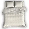 Satin D'Or Dekbedovertrek Streep Ivoor-1-persoons (140 X 200/220 Cm) -Leen Bakker Winkel 1000058863