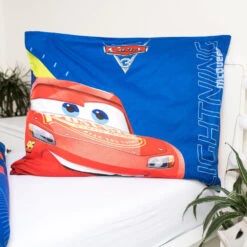 Disney Cars Dekbedovertrek, McQueen - Eenpersoons - 140 X 200 Cm - Katoen -Leen Bakker Winkel 1000060455 0103