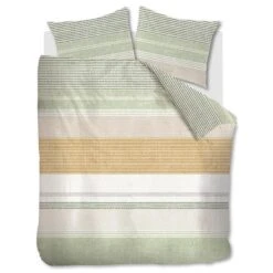 Ariadne At Home Dekbedovertrek Lin Okergeel-1-persoons (140 X 200/220 Cm)