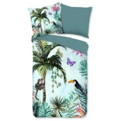 Pure Dekbedovertrek "Ava" - Mint - (200x220 Cm) -Leen Bakker Winkel 1000060495 0102