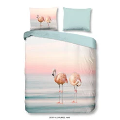 Pure Dekbedovertrek "flamingo's" - Multi - (200x200/220 Cm) - Microfiber