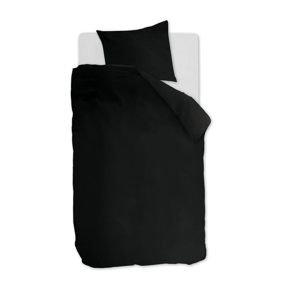 Ambiante Dekbedovertrek Uni Cotton Black-1-persoons (140 X 200/220 Cm) 3 Ambiante Dekbedovertrek Uni Cotton Black-1-persoons (140 X 200/220 Cm)