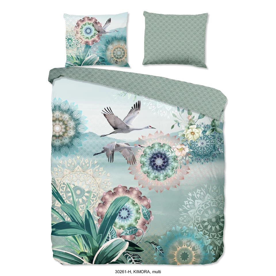 HIP Dekbedovertrek "Kimora" - Multi - (140x220 Cm) 3 HIP Dekbedovertrek "Kimora" - Multi - (140x220 Cm)