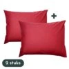 Zavelo Kussenslopen - Hotelkwaliteit - Set Van 2 Stuks - Rood - 60x70cm - 100... 1 Zavelo Kussenslopen - Hotelkwaliteit - Set Van 2 Stuks - Rood - 60x70cm - 100... -Leen Bakker Winkel 1000061751
