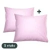 Zavelo Kussenslopen - Hotelkwaliteit - Set Van 2 Stuks - Roze - 60x70cm - 100...