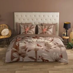 Good Morning Dekbedovertrek "Fuji" - Taupe - (240x220 Cm) -Leen Bakker Winkel 1000063269 0101