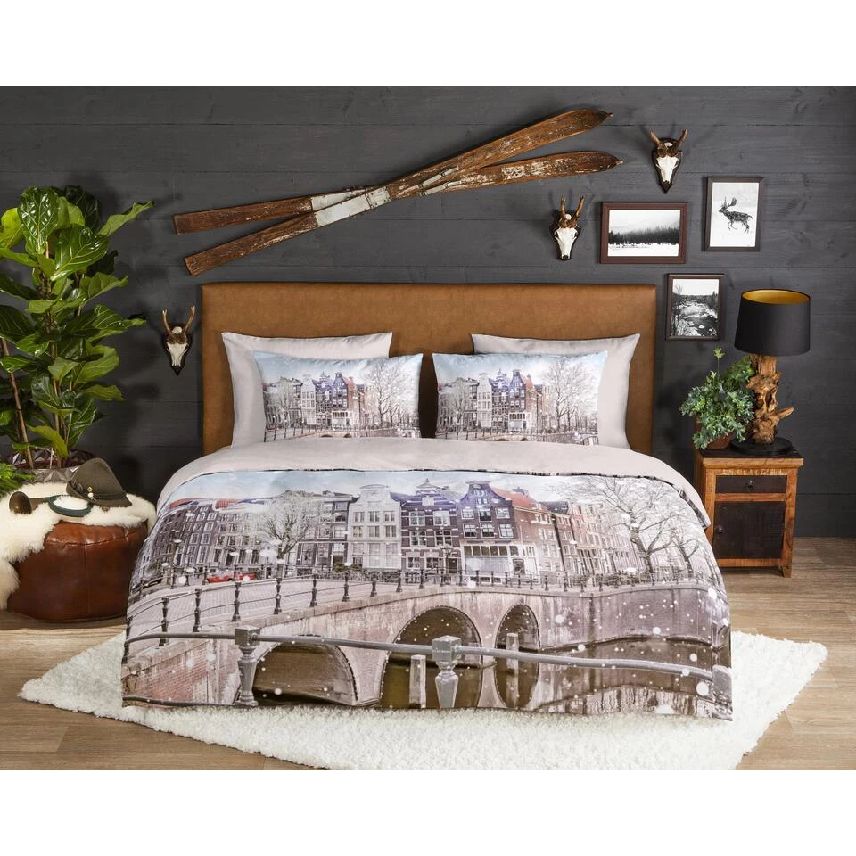 Good Morning Dekbedovertrek "Amsterdam" - Multi - (140x220 Cm) 4 Good Morning Dekbedovertrek "Amsterdam" - Multi - (140x220 Cm) - Afbeelding 2