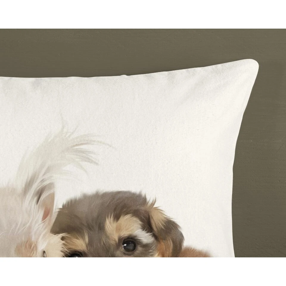 Good Morning Dekbedovertrek "Cute" - Zand - (140x220 Cm) 5 Good Morning Dekbedovertrek "Cute" - Zand - (140x220 Cm) - Afbeelding 3