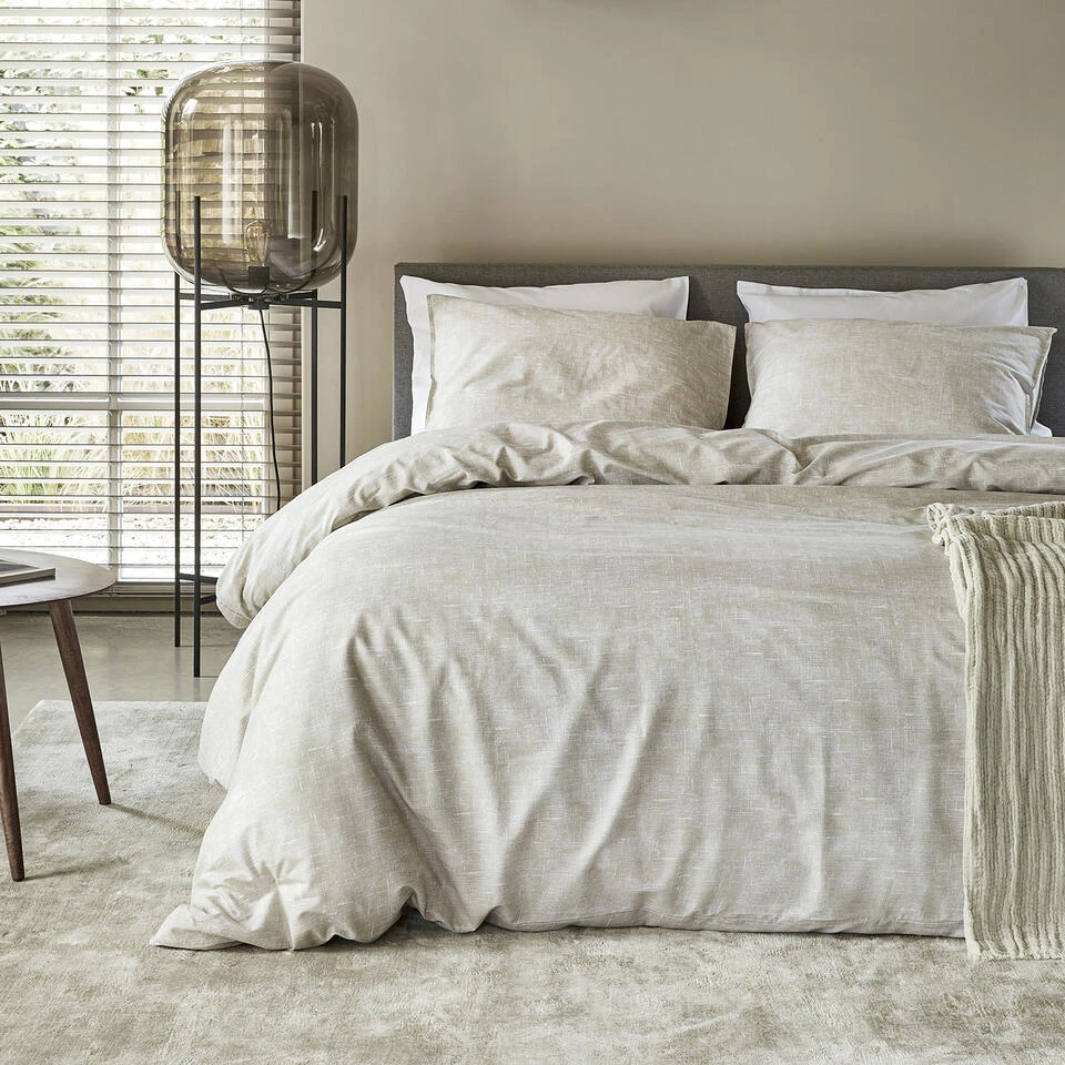 Damai Dekbedovertrek Ebba - Biologisch Katoen - 240x200/220 Cm - Beige 5 Damai Dekbedovertrek Ebba - Biologisch Katoen - 240x200/220 Cm - Beige - Afbeelding 3