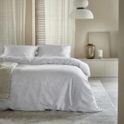 Damai Dekbedovertrek Ebba - Biologisch Katoen - 240x200/220 Cm - Off White -Leen Bakker Winkel 1000064221 0102