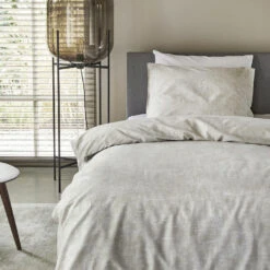 Damai Dekbedovertrek Ebba - Biologisch Katoen - 140x200/220 Cm - Beige -Leen Bakker Winkel 1000064226 0102