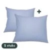 Zavelo Kussenslopen - Hotelkwaliteit - Set Van 2 Stuks - Blauw - 60x70cm - 10... -Leen Bakker Winkel 1000065432
